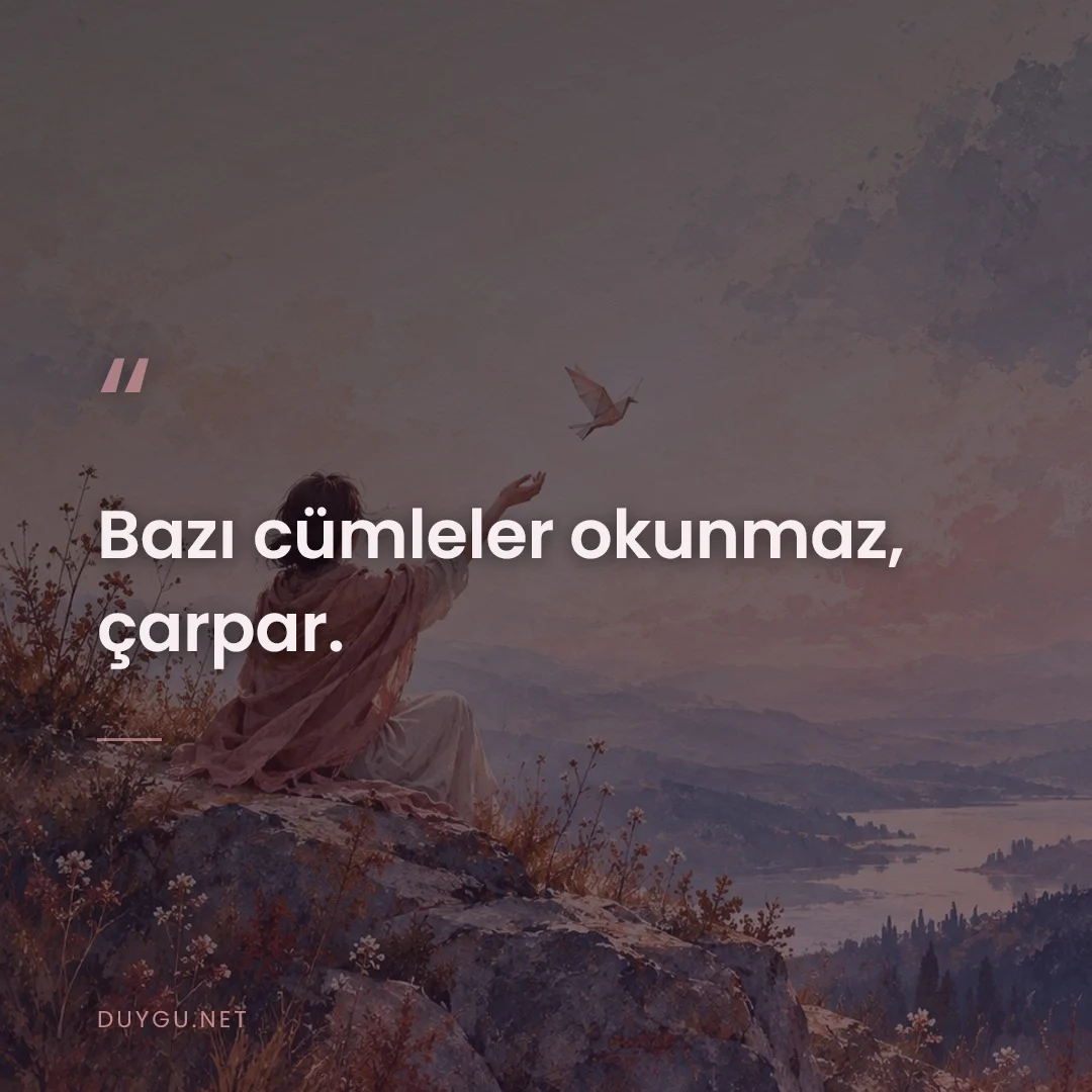 Resimli söz: Bazı cümleler okunmaz, çarpar.